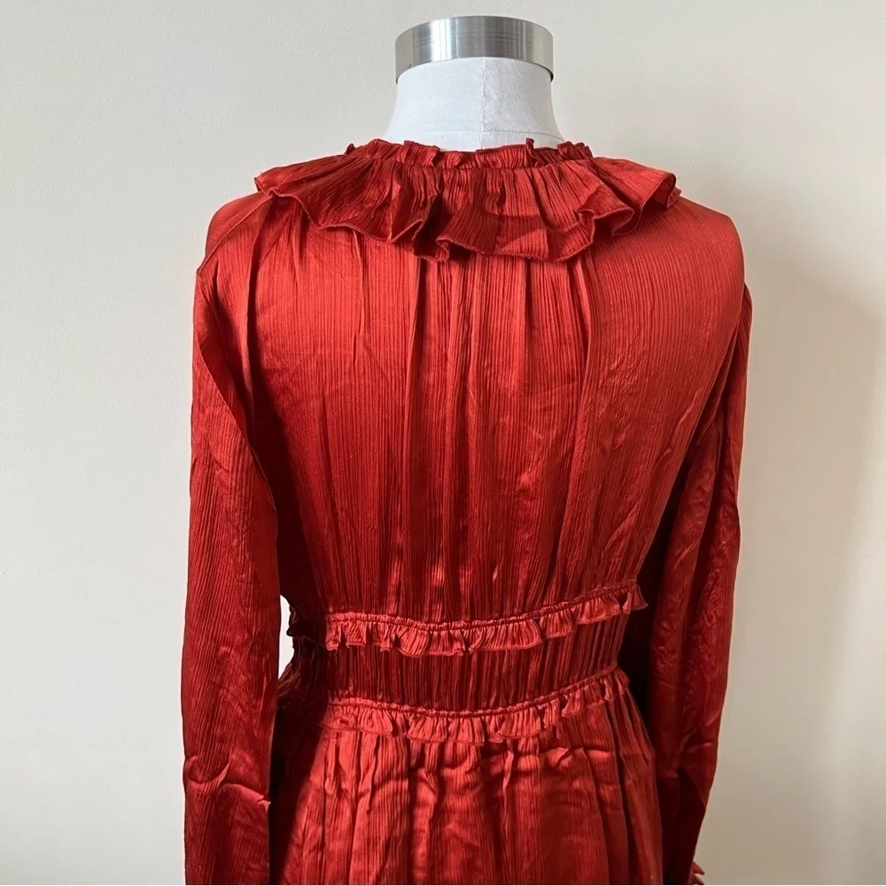 Ulla Johnson Callista silk ruffle dress 17493